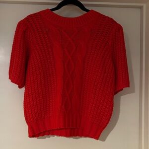 Ces Femme Vibrant Red Knit Sweater